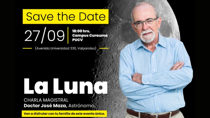 Astrónomo José Maza dictará charla “La Luna”