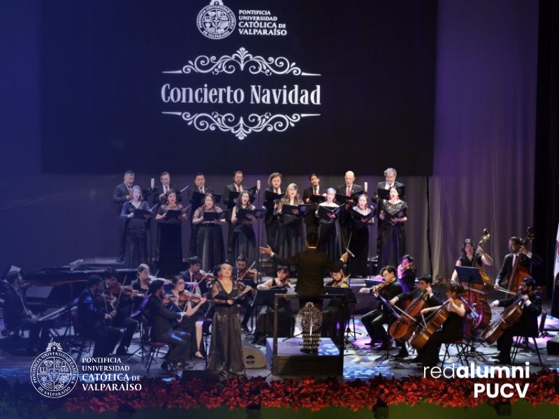 Más de mil personas disfrutaron el Concierto de Navidad PUCV en el Teatro Municipal de Viña del Mar