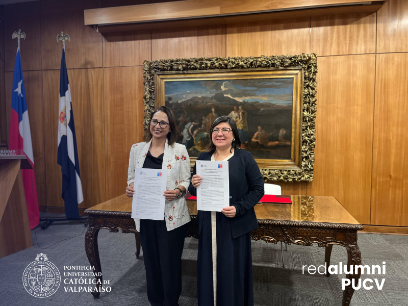 PUCV firma convenio marco con el Servicio Nacional de Protección Especializada a la Niñez y Adolescencia